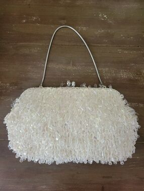 Vintage Hong Kong Sequin & Beaded Clutch Purse